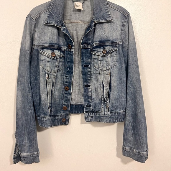 H&M Light Blue Denim Jacket size 4 - Picture 1 of 5